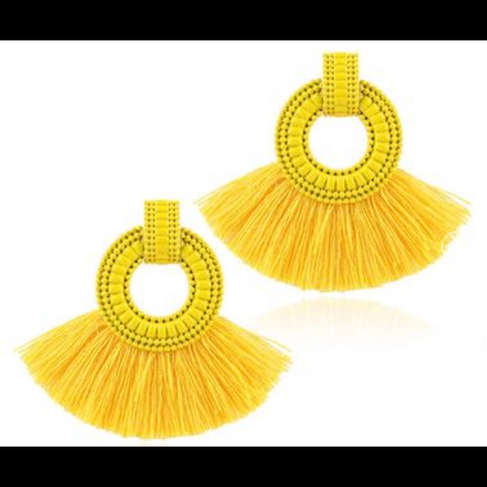 Yellow Bohemian Earrings